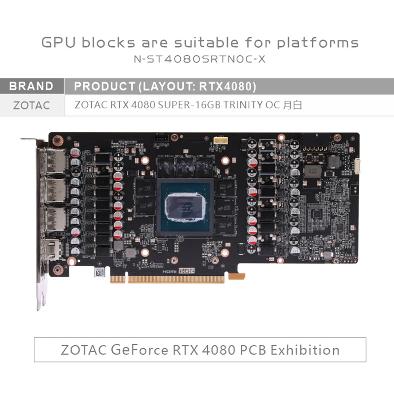 Bykski N-ST4080SRTNOC-X GPU-Bl – Rtx 4080 Super 16Gb Bewertung und Preis