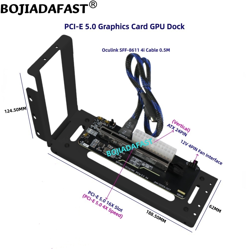 PCI-E 5.0 X4 OCuLink Externe G – Oculink Egpu Dock Graphics Card Bewertung und Preis
