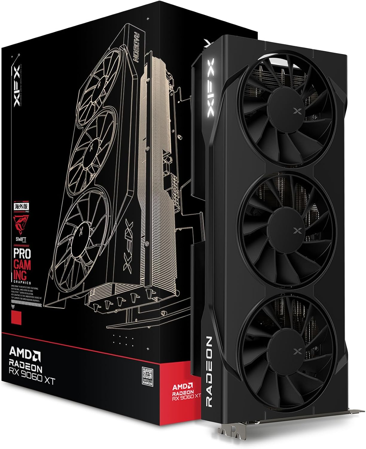 Swift AMD Radeon RX 9060 XT OC – Triple Fan Gaming Graphics Card 16Gb Bewertung und Preis