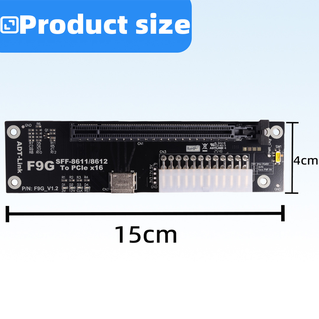OCuLink SFF-8611/8612 zu PCIe  – Oculink Egpu Dock Graphics Card Bewertung und Preis