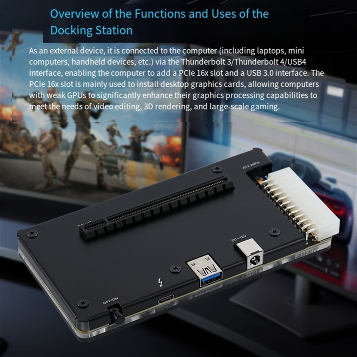 ABIU Professionelles Externes  – Thunderbolt 4 External Gpu Enclosure Bewertung und Preis